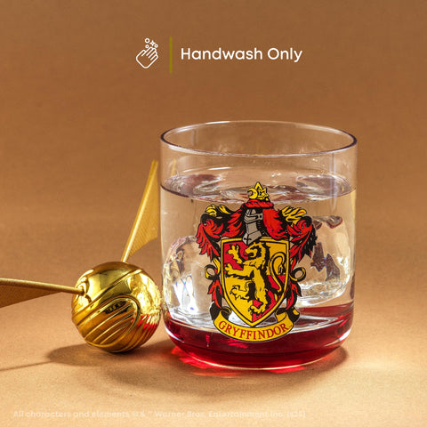 JoyJolt Harry Potter Ravenclaw crest 10oz glass for water and study sessions.