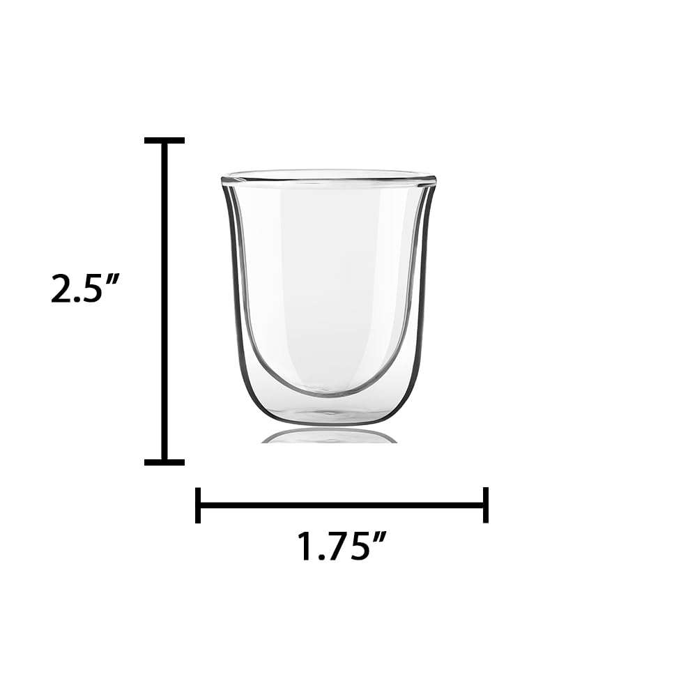 JoyJolt Javaah espresso shot glasses highlight the floating coffee presentation