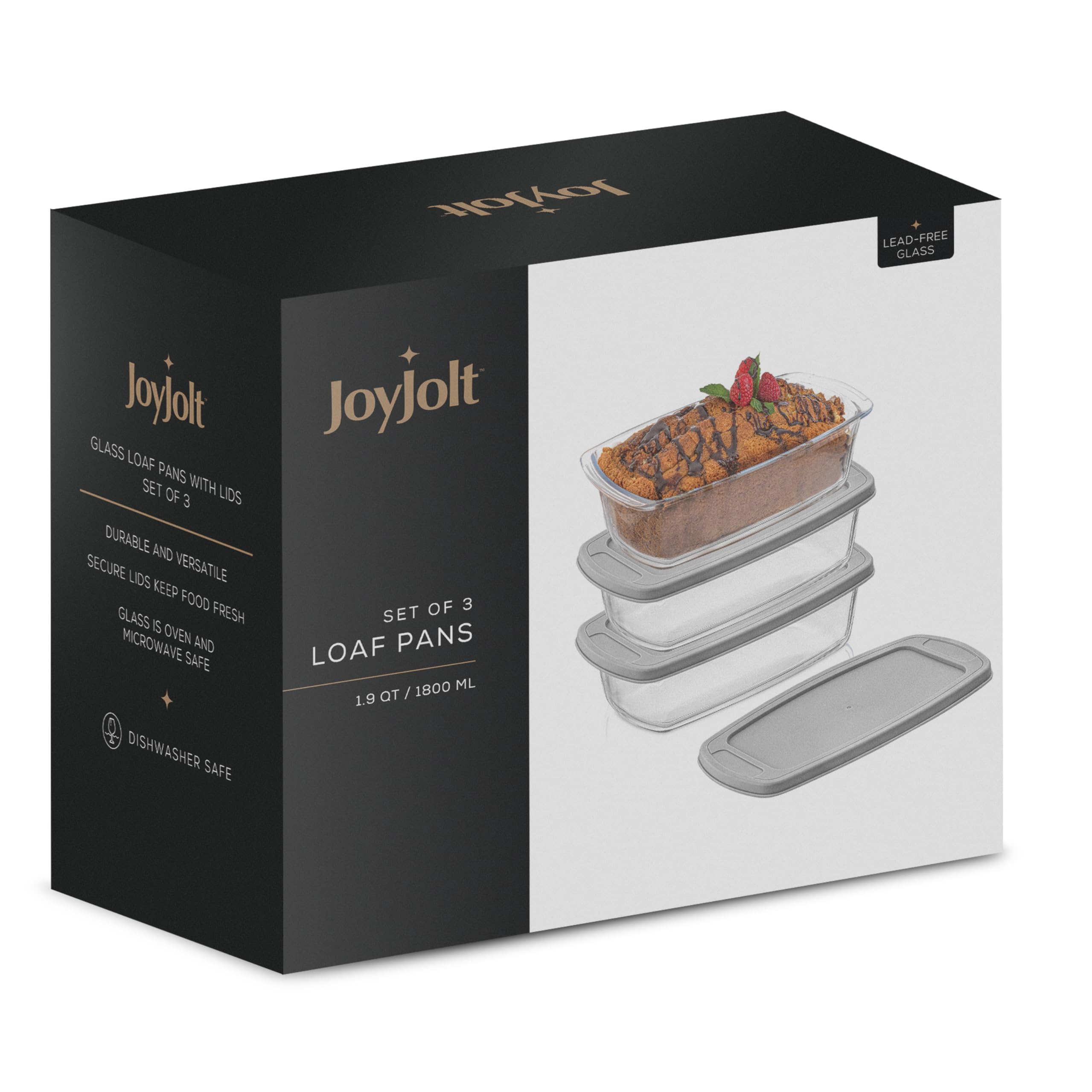 JoyJolt large-capacity loaf pan supports bigger loaves.