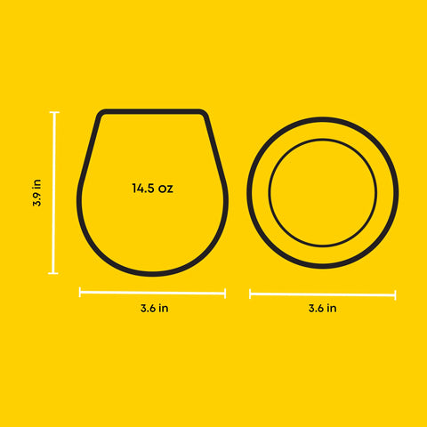 JoyJolt Spirits stemless glass features elegant-sophistication design for refined table presentation.