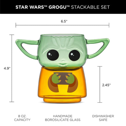 JoyJolt Star Wars glass pair designed for stacking and daily use