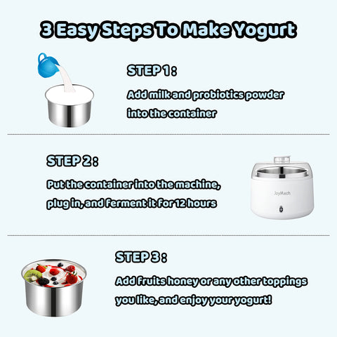 JoyMech Yogurt Maker inside container showing smooth yogurt texture.