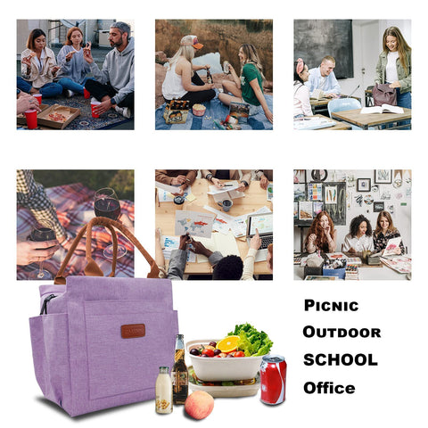 Joymee lunch bag collapsible design saves space when not in use.