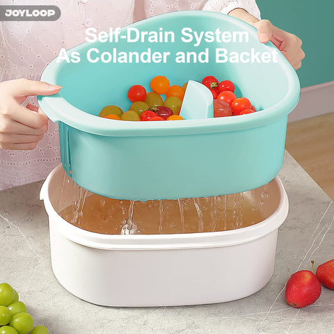 JOYMOOP JOYLOOP colander bowl assembly ready for washing