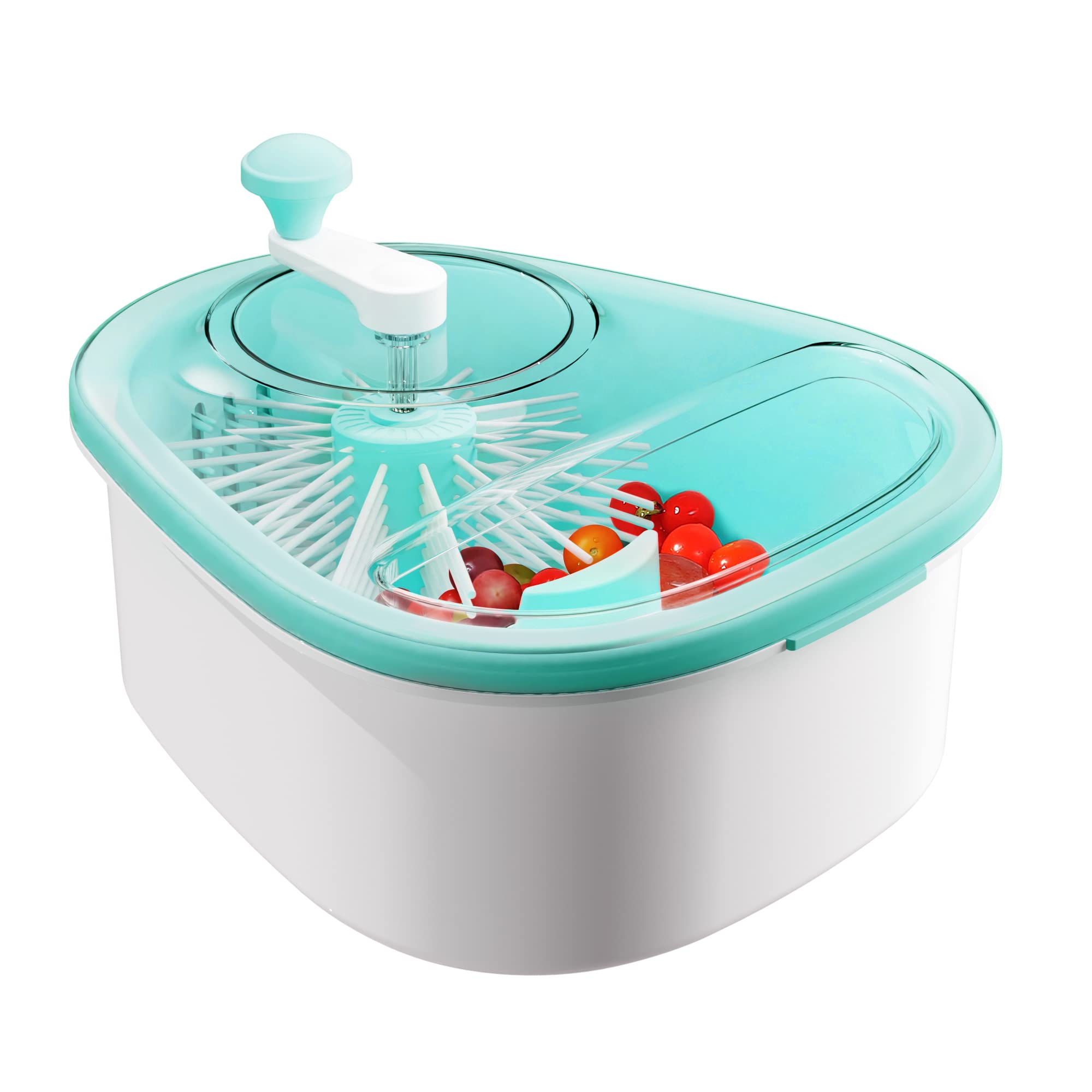 JOYMOOP JOYLOOP fruit cleaner spinner in action cleans fruit quickly