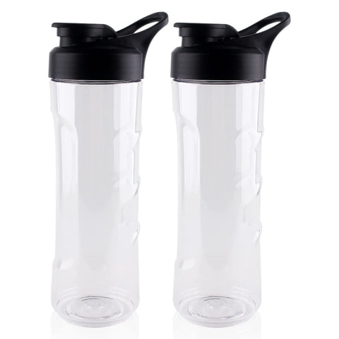 Joyparts two-pack to-go cups compatible with Oster My Blend blenders for easy refills.