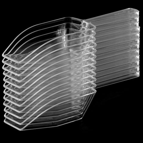 JoyServe clear plastic scoops ideal for candy and toppings display