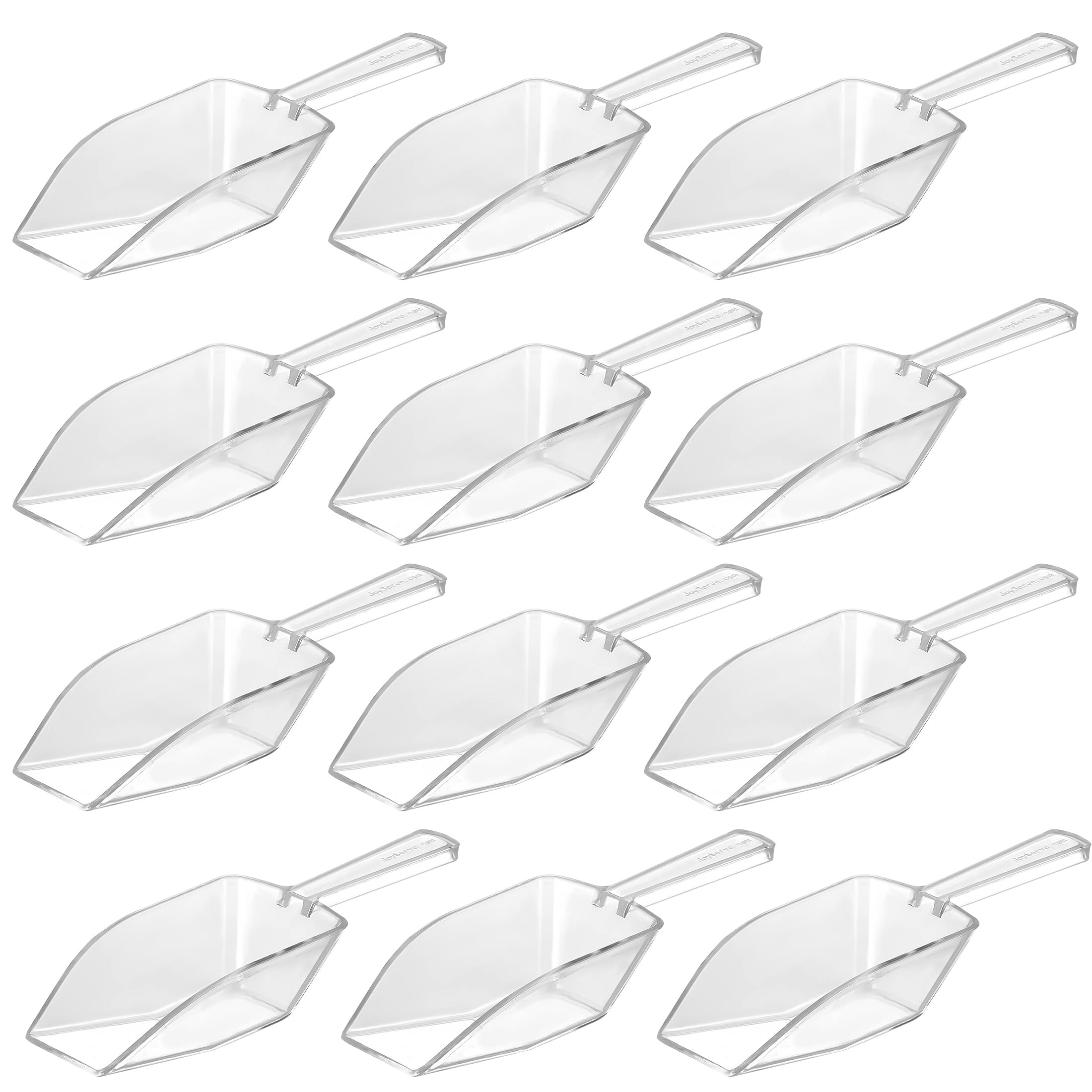 JoyServe easy-clean clear scoop ready for quick rinsing between tasks