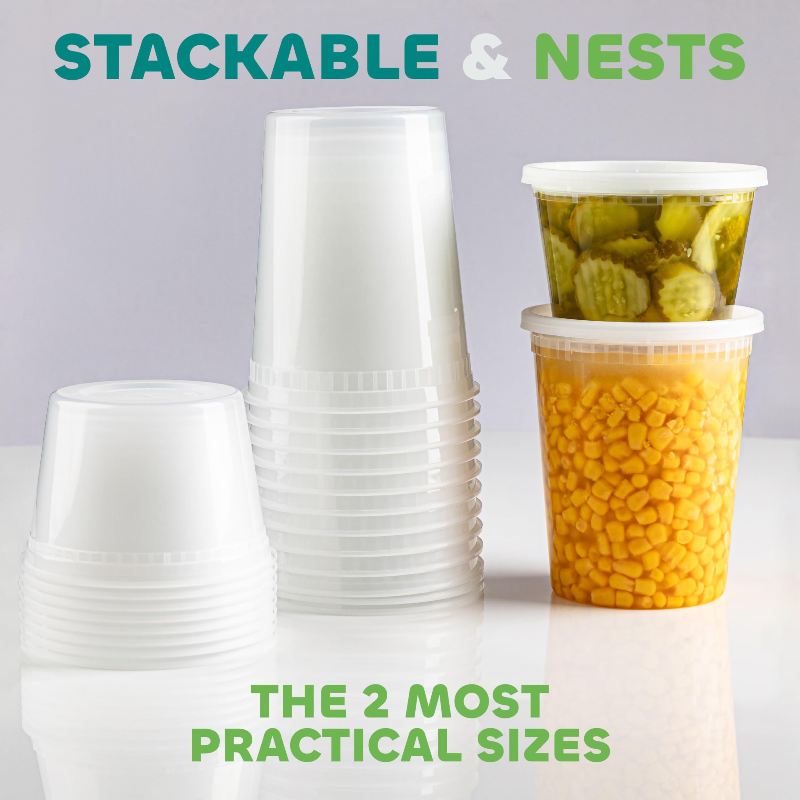 JoyServe lids are one-size-fits-all, simplifying container matching.