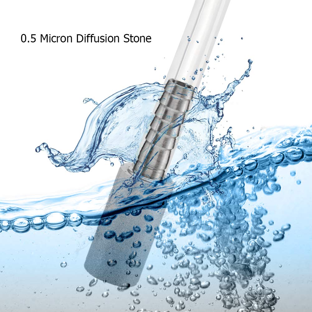 JoyTube pair of aeration stones supports versatile carbonation and oxygenation for drinks