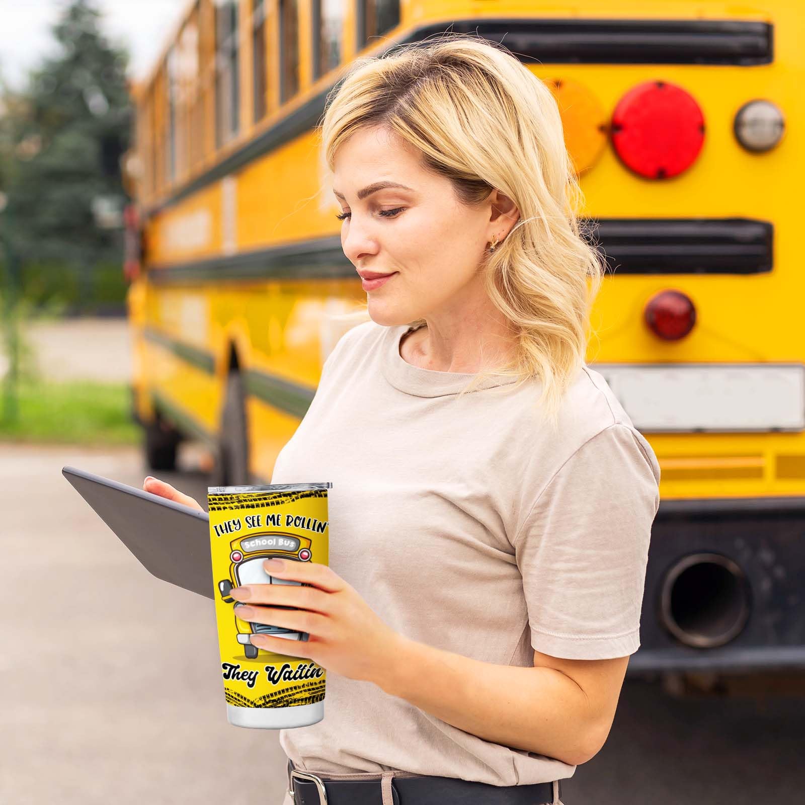 Joytumbler gift packaging shows thoughtful bus driver appreciation