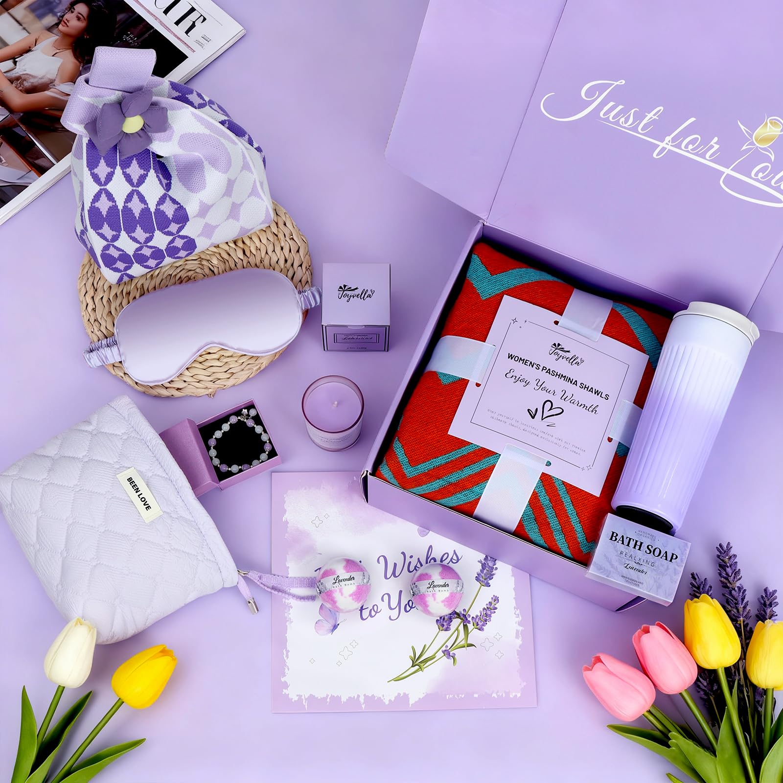 Joyvella spa gifts basket close-up texture highlighting soft material