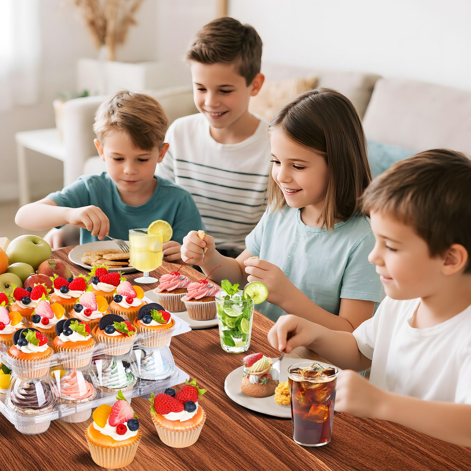 JPPSUJJ includes 150 cupcake liners for quick baking prep.