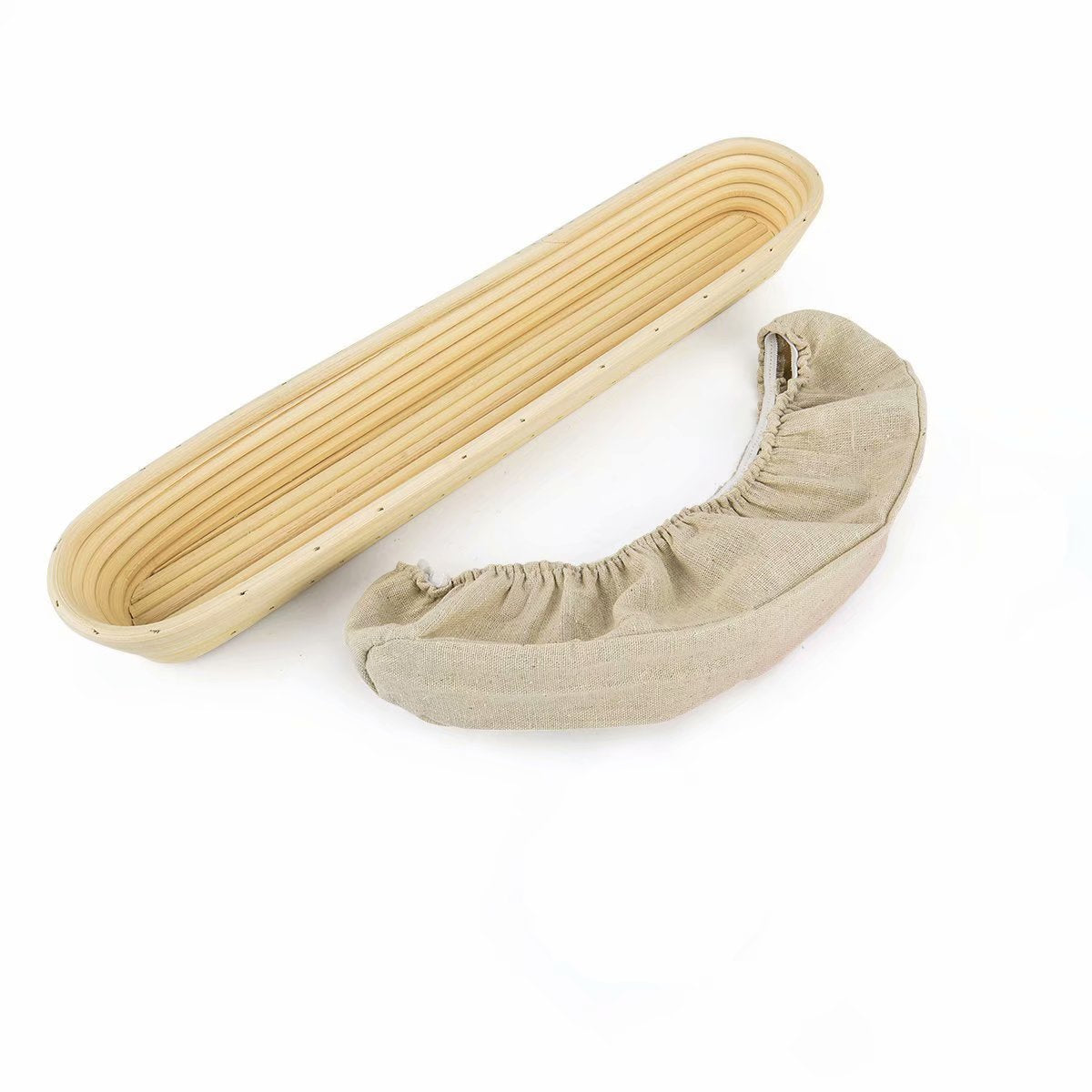 Jranter bread proofing with dough in basket demonstrates shape and airflow.