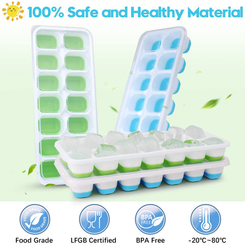 Jrisbo compact, space-saving freezer storage with lids