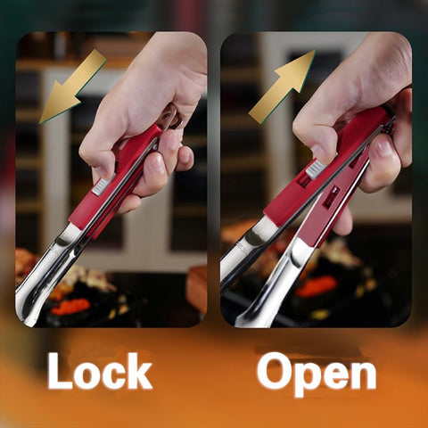 Jrsoul He 304 stainless steel tongs resist heat and corrosion.
