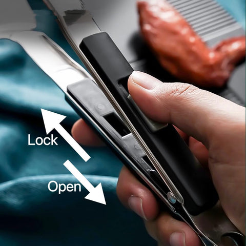 Dishwasher-safe tongs simplify cleaning after busy barbecues.