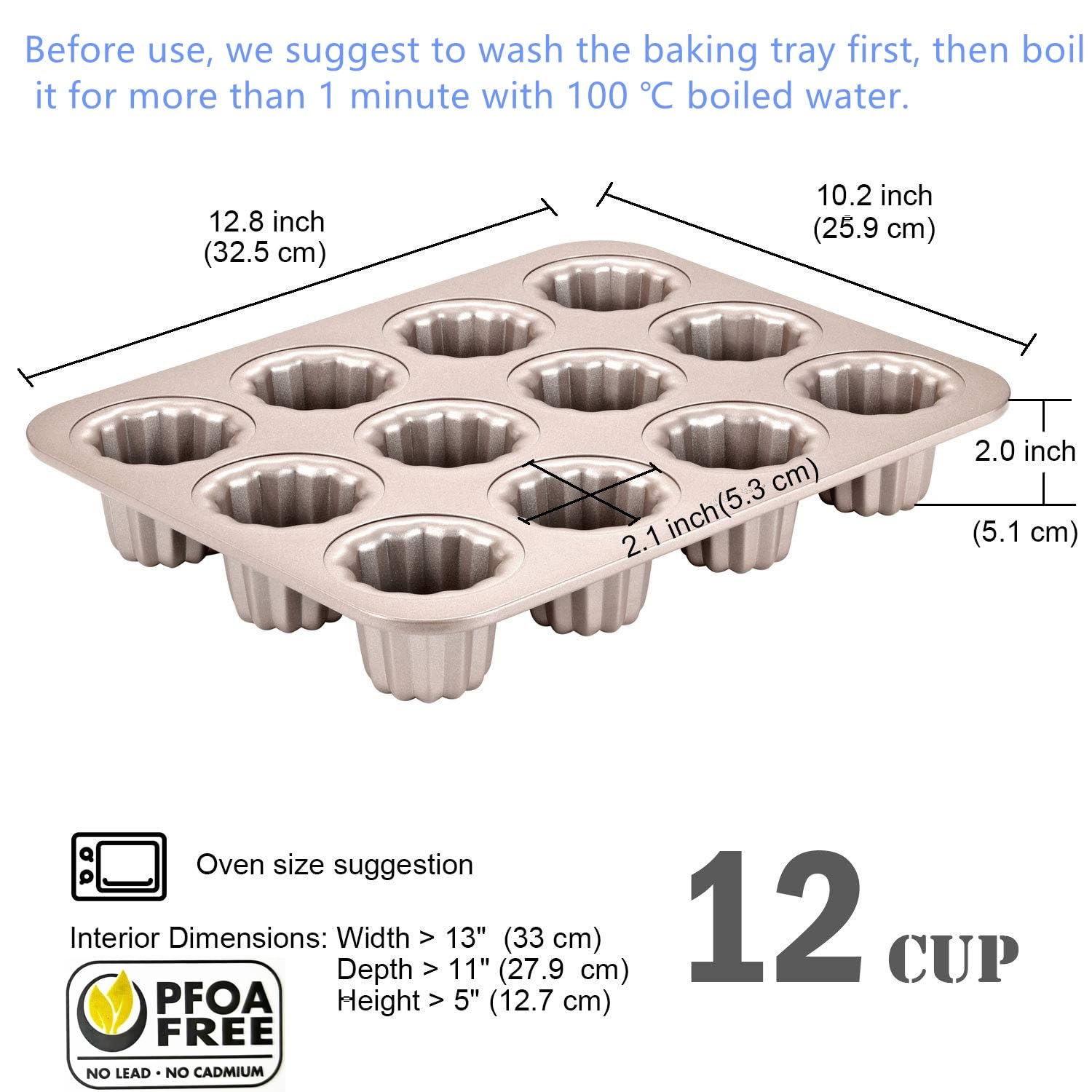 JRVT The Love 12-cavity mold ensures even heat distribution for uniform batches.