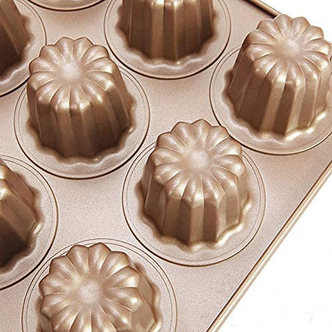 JRVT The Love 12-cavity mold in gold is great for family breakfasts and gatherings.
