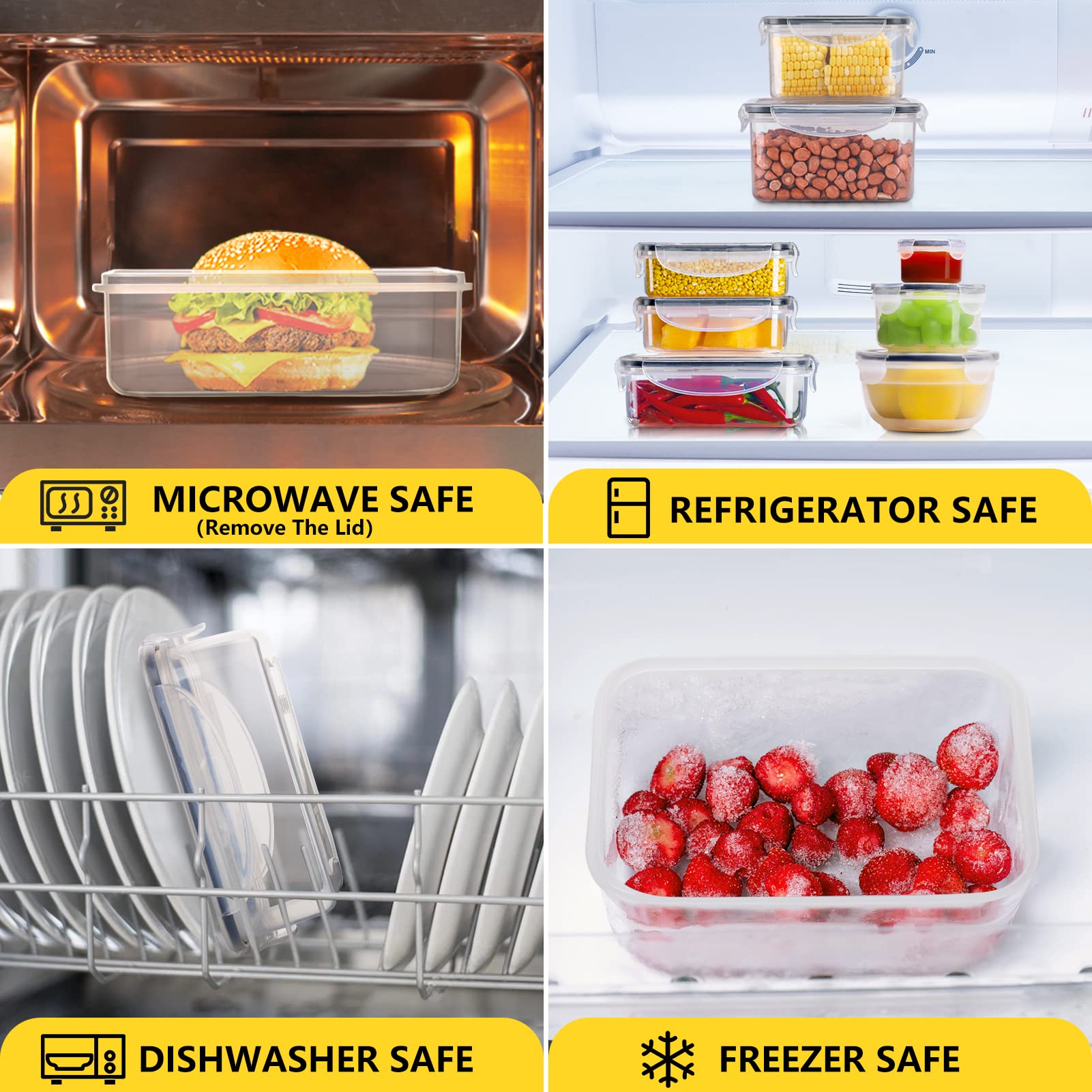 JSCARES microwave-safe after removing lids.