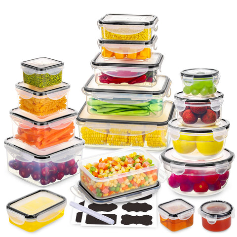 JSCARES rectangle 50 oz airtight container for meal prep and freshness