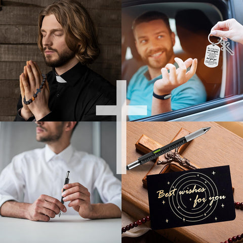 JTAMOHI cross-engraved keychain for a strong reminder on the go