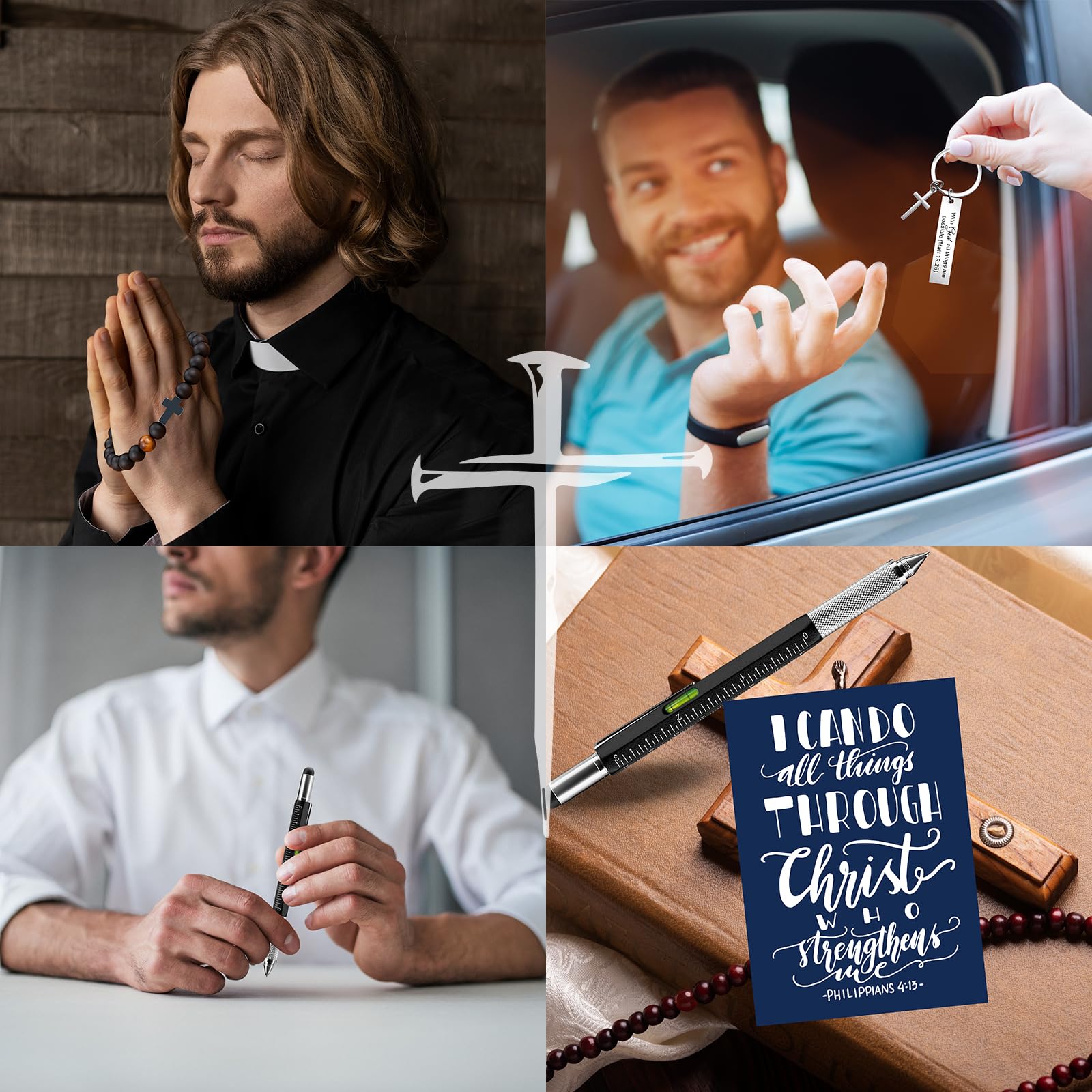 JTAMOHI scripture keychain for daily reminders and easy access