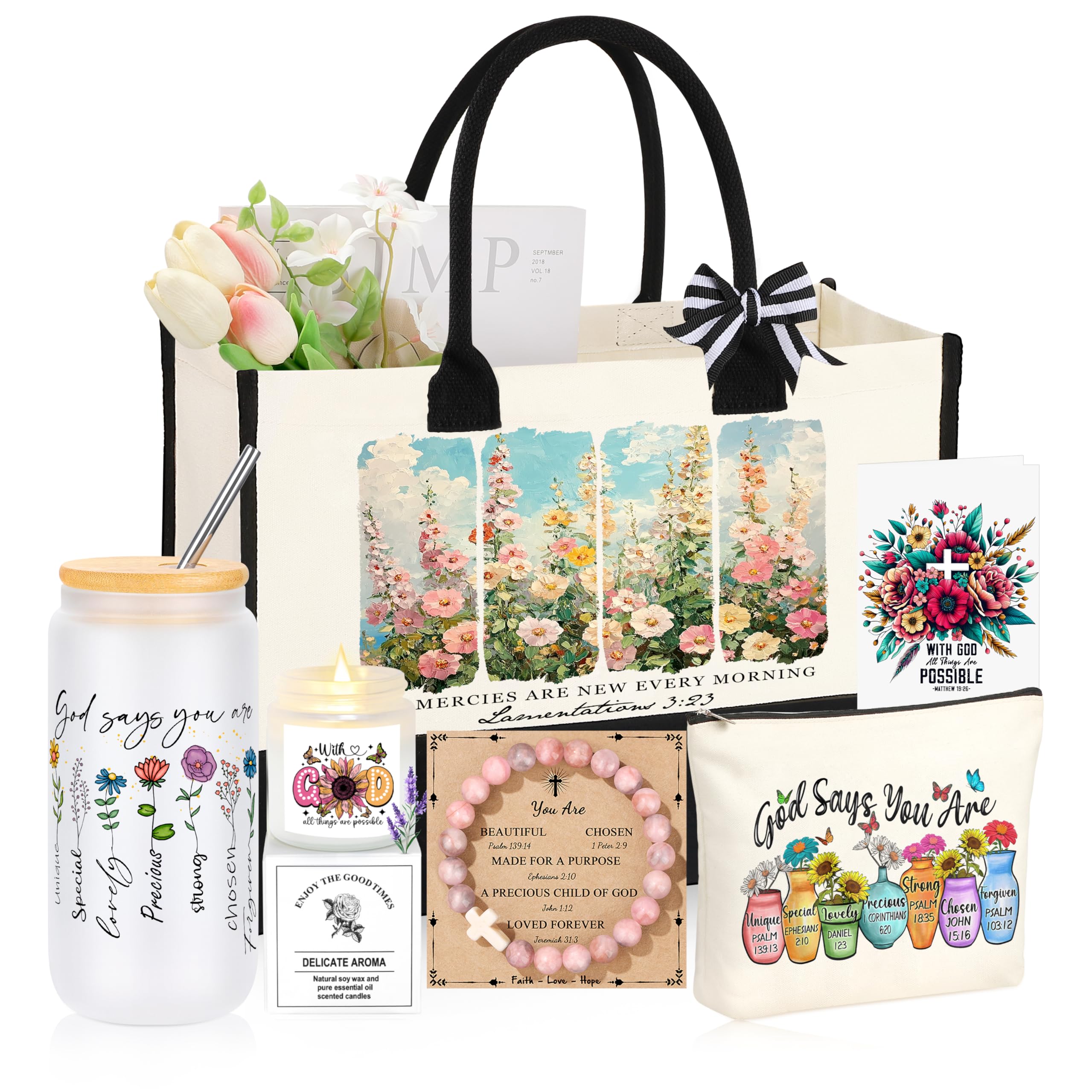 JTENGTOP Christian Gifts Women tote bag with pattern for daily use and gifting