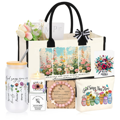 JTENGTOP Christian Gifts Women tote bag with pattern for daily use and gifting