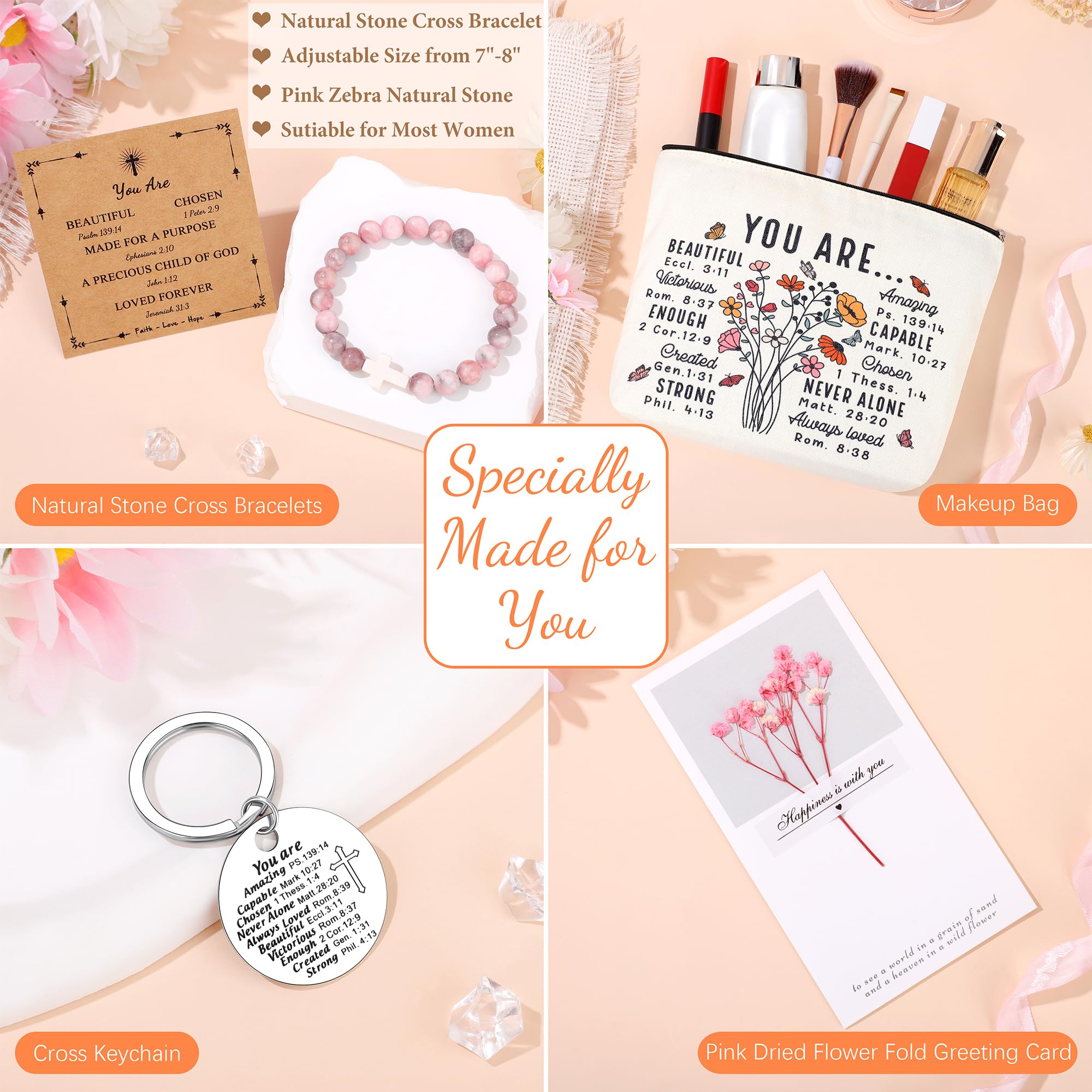 JTENGTOP Christian affirmation cards, uplifting messages for reflection and motivation.