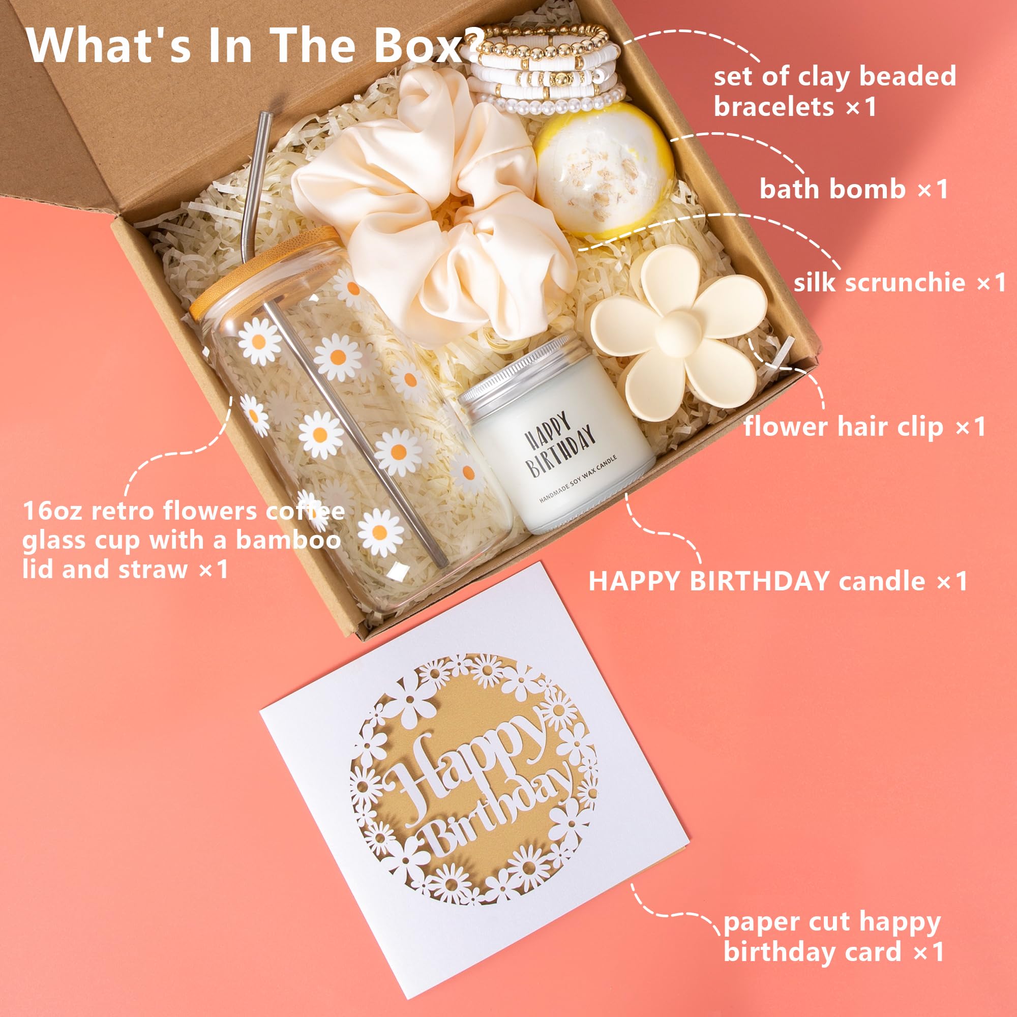 JTEWB Happy Birthday candle with lavender scent for relaxing moments