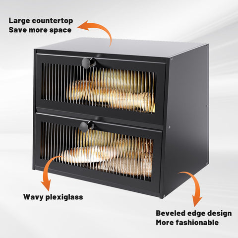 JUATPNIY easy-assembly bread box arrives with parts and instructions.
