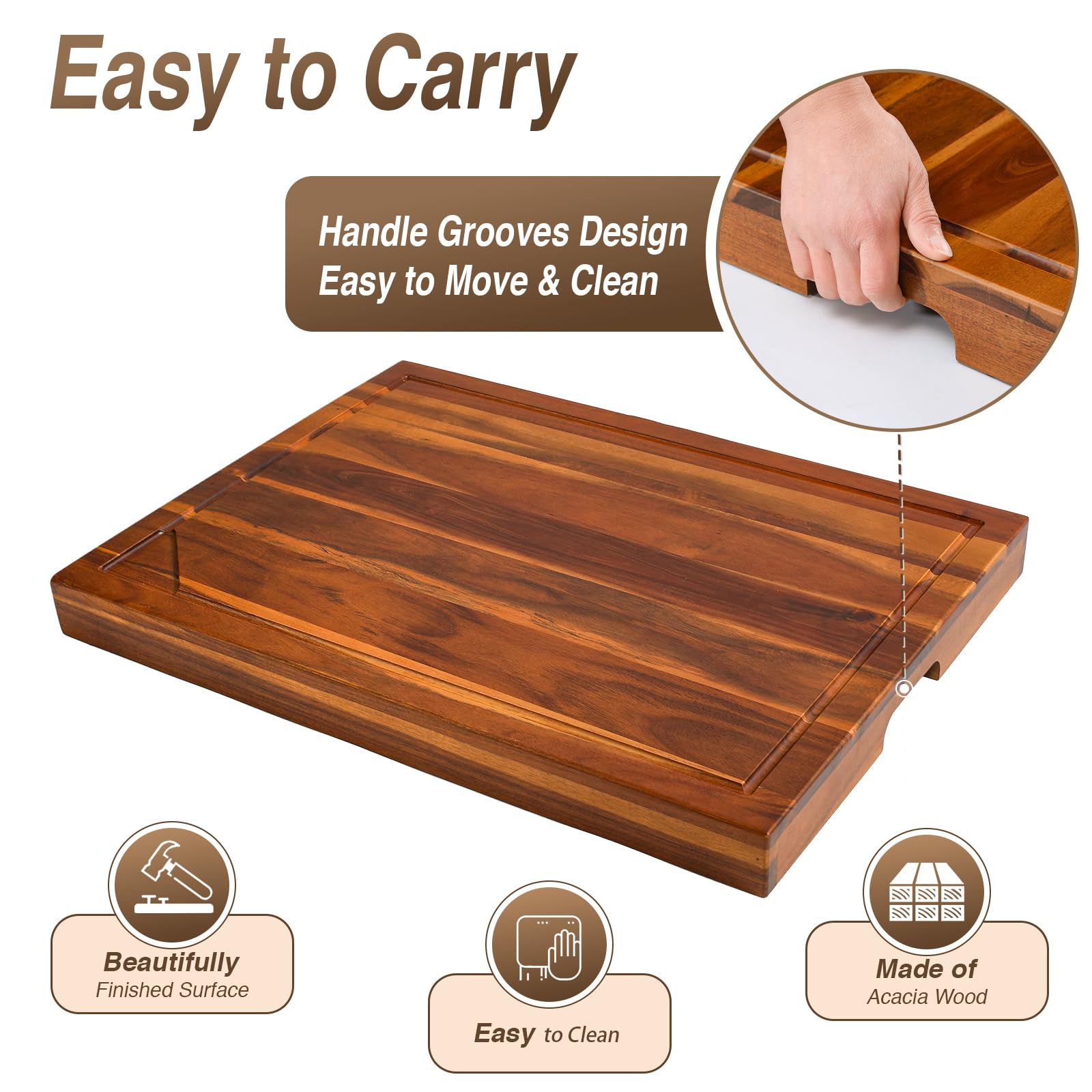 Jubilander brown acacia stove cover combines durability with farmhouse style.