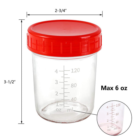 Jucoan 6oz jar features scale markings for accurate portions.