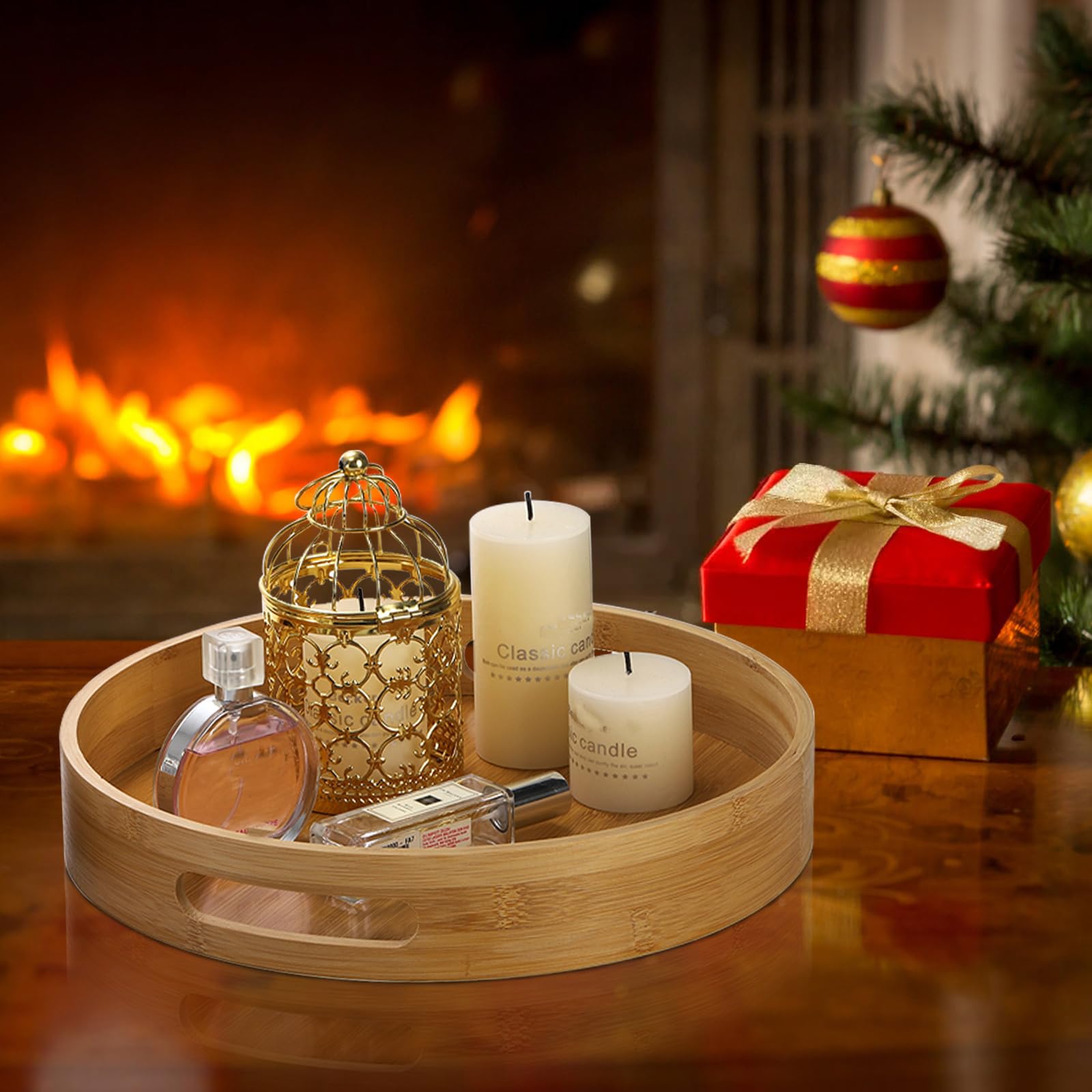 Jucoan bamboo serving tray makes a thoughtful gift for weddings.