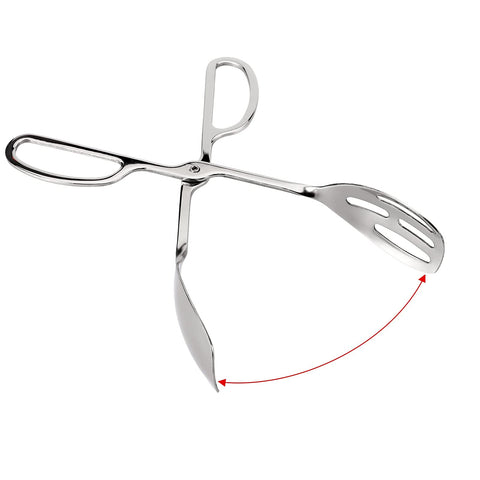 Jucoan bread tongs 10in with wide spoon head for easy grabbing