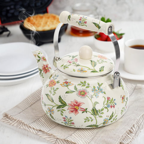 Jucoan enamel kettle in gift box ready for housewarming