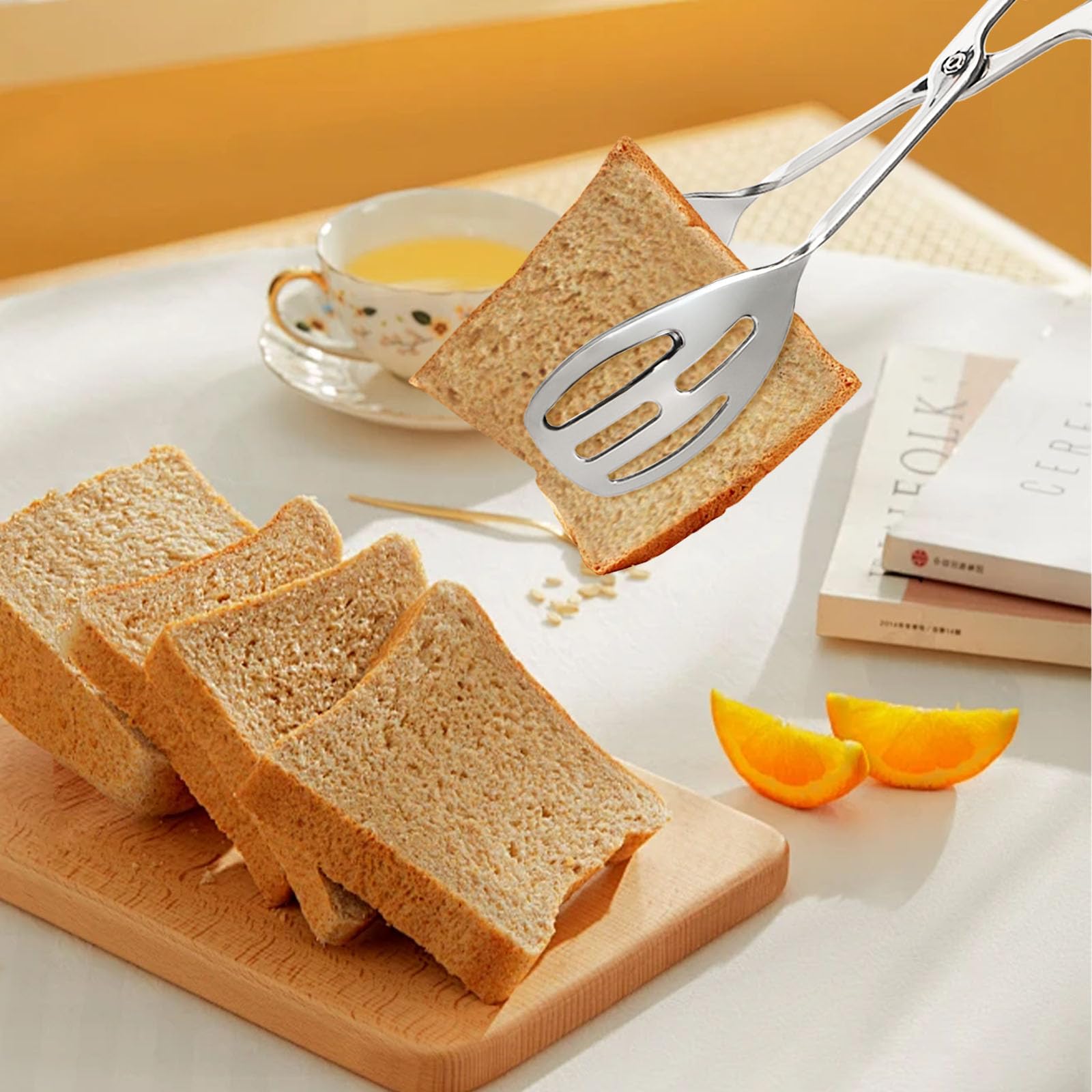 Jucoan hanging storage option for tongs in a clean kitchen