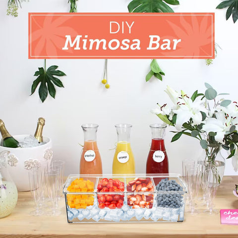 Jucoan hinged lids and drain hole design maintain freshness and tidy presentation.