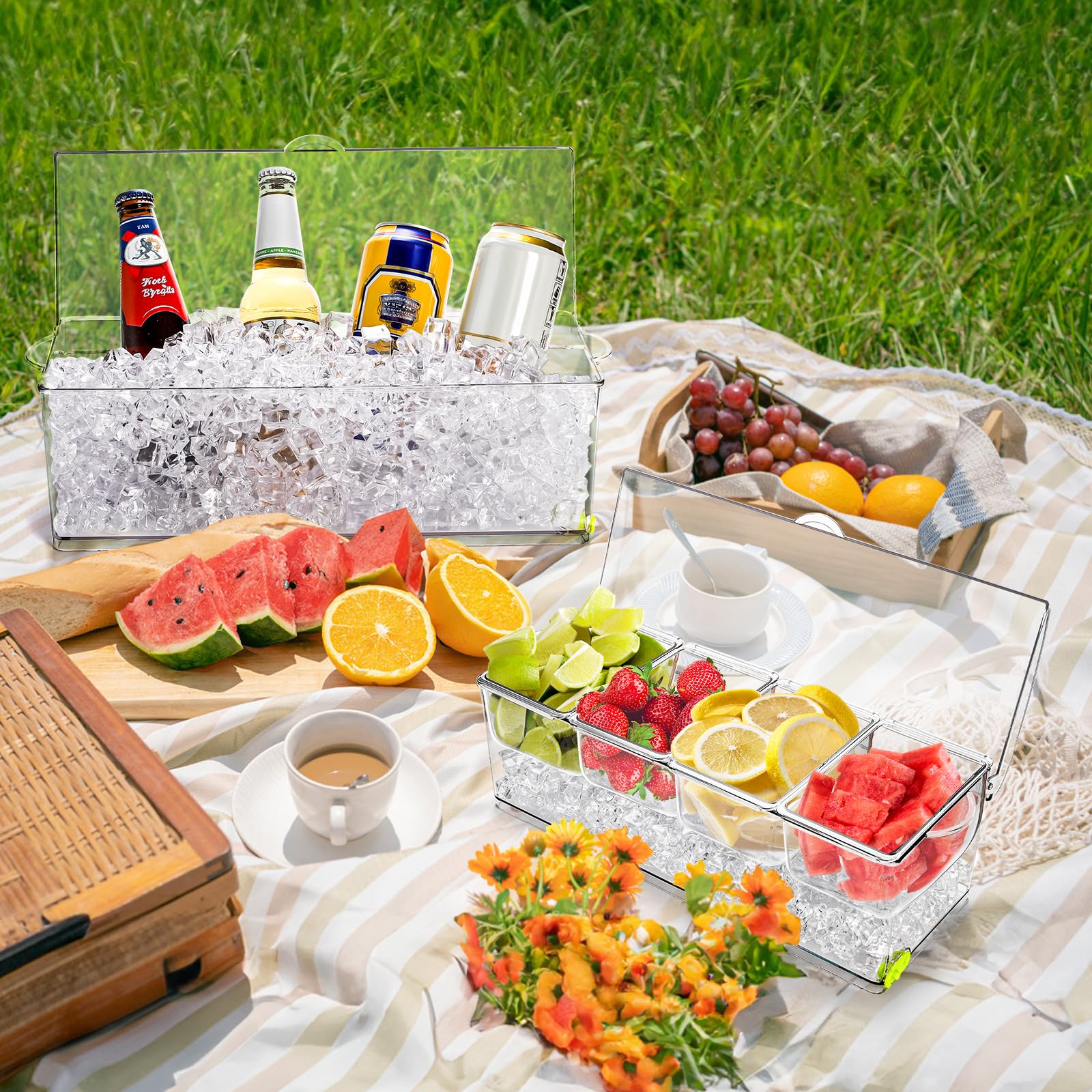 Jucoan includes 6 forks and 2 tongs for easy serving.