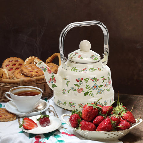 Jucoan not-whistling kettle with non-airtight lid for controlled pouring