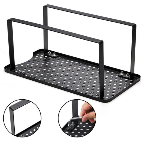 Jucoan rust-resistant stand keeps beverages accessible while preventing wobble during gatherings