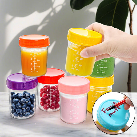 Jucoan travel-friendly glass jars for on-the-go meals.