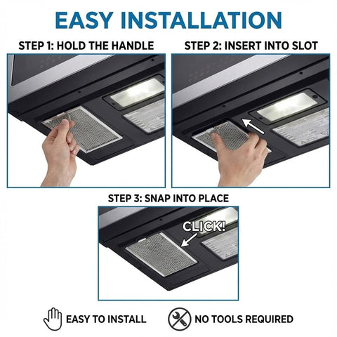 JUDAOLE aluminum mesh captures grease while preserving airflow