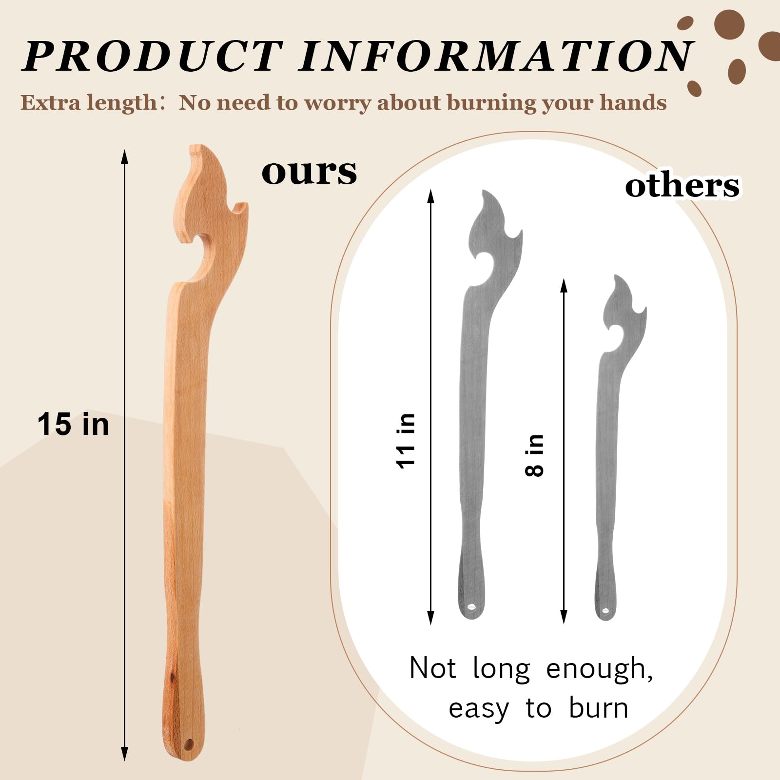 Juexica beech wood puller with smooth surface for easy maintenance.