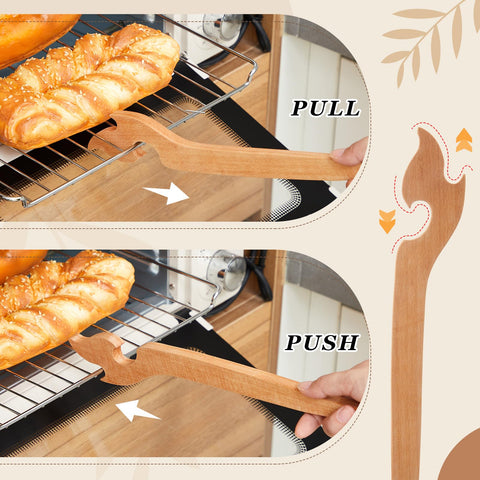 Juexica natural beech wood kitchen accessory adds classic aesthetic.