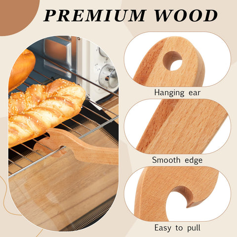 Juexica oven pull stick with heat-resistant design moves trays safely.