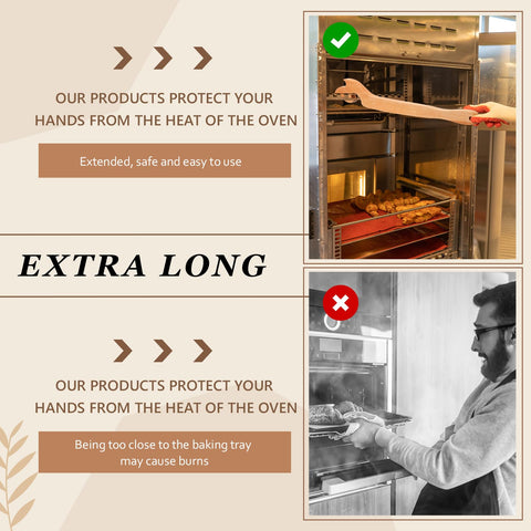 Juexica wooden stick helps navigate small oven openings.