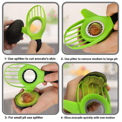 Jugetware Avocado Slicer 3pc Set makes a great gift for avocado lovers.