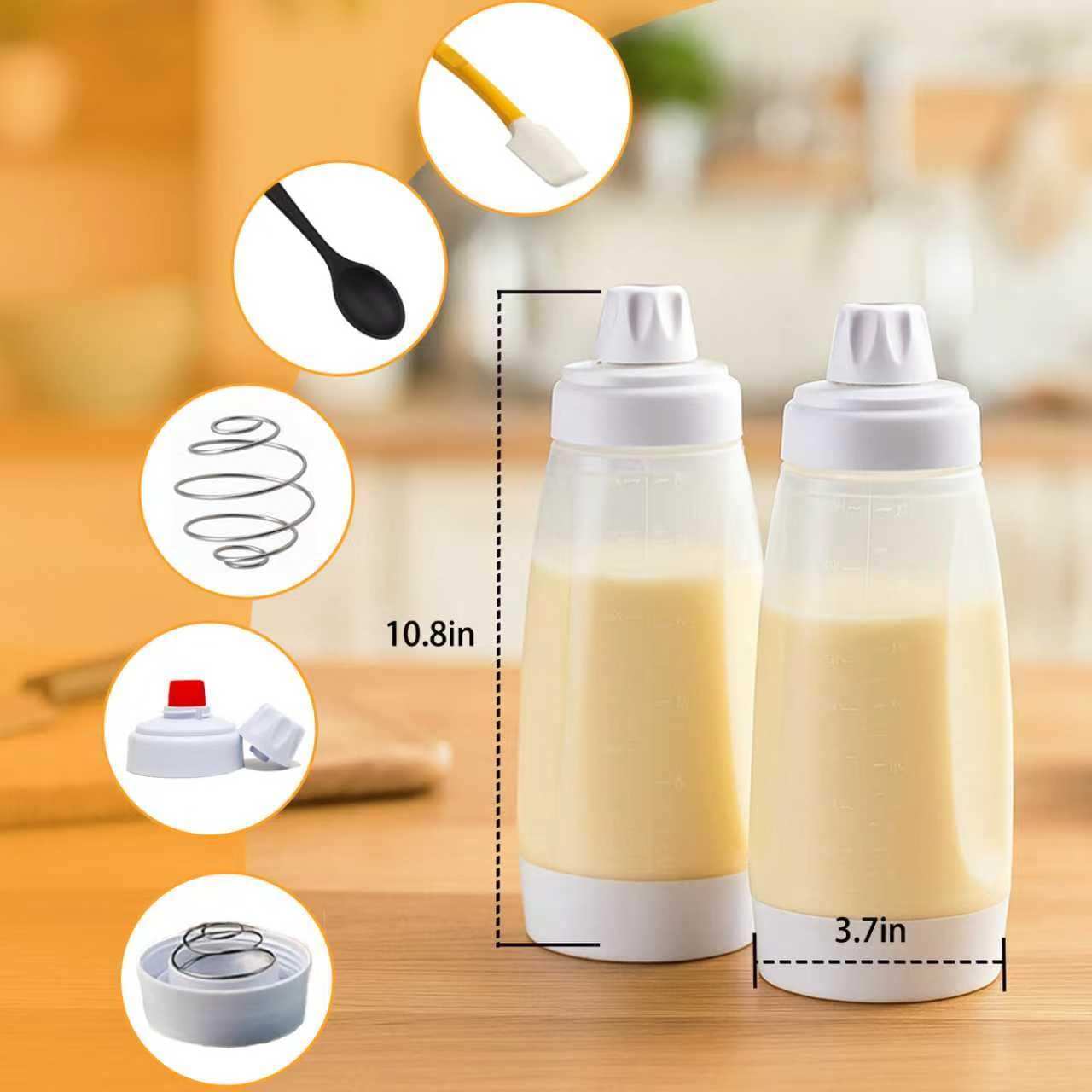JUGGPENG built-in whisk ball creates smooth, lump-free batter consistently.